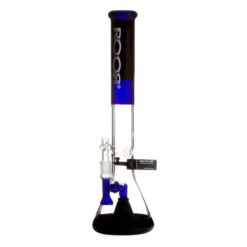 ROOR Tech 18in Fixed Shower Head Big Beaker Bong - Blue Black