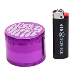 Silenced Hippie 4-Piece Grinder -Smoking Accessories Shop silenced hippie 4 piece grinder 2 464126
