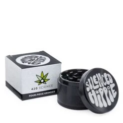Silenced Hippie 4-Piece Grinder -Smoking Accessories Shop silenced hippie 4 piece grinder 6 314663