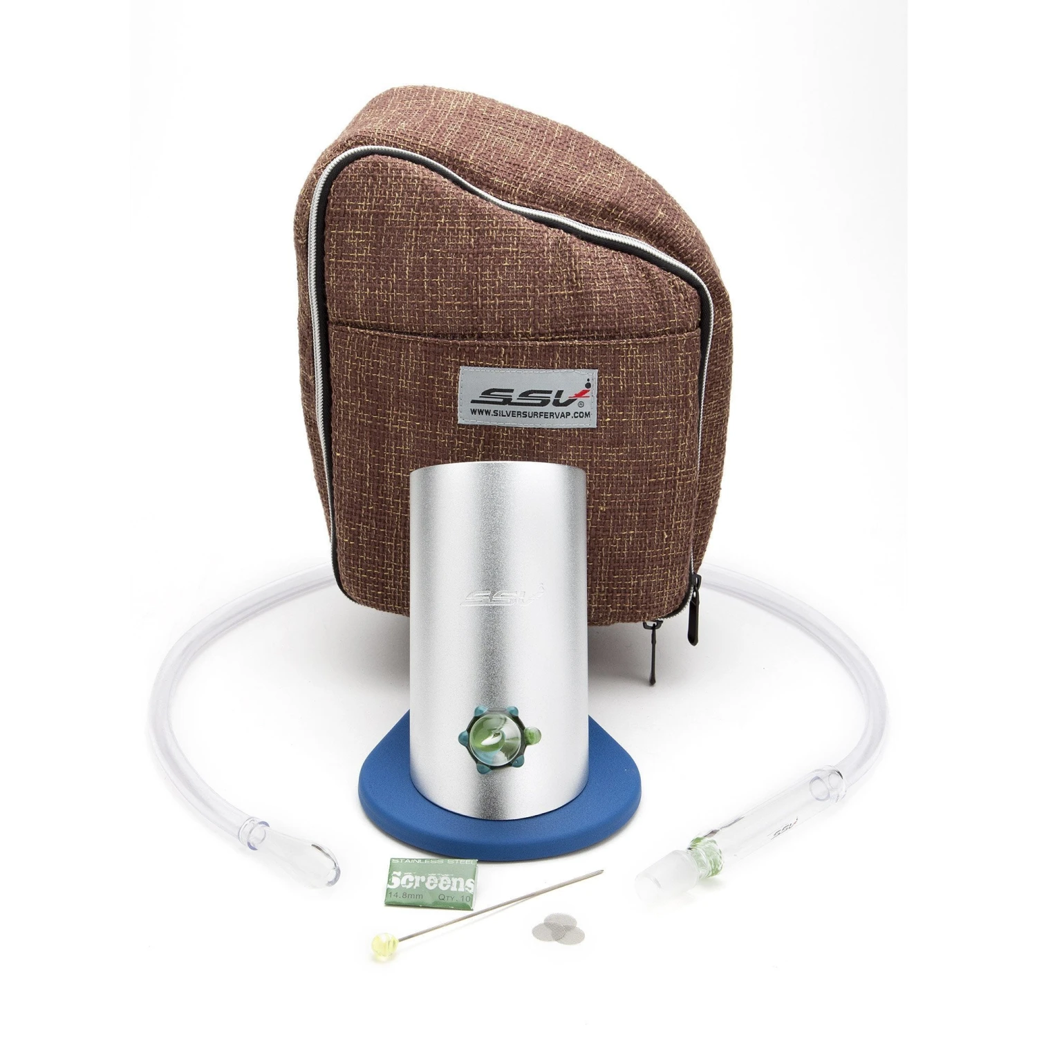 Silver Surfer Vaporizer - Silver/Blue 6 Silver Surfer Vaporizer - Silver/Blue - Image 4