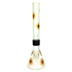 Prism SUNFLOWER BEAKER SINGLE STACK -Smoking Accessories Shop sunflower beaker single stack 420 science 459709