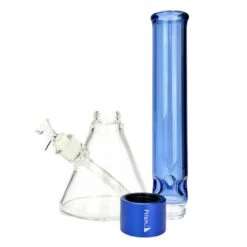 Prism TALL BEAKER SINGLE STACK -Smoking Accessories Shop tall beaker single stack 420 science 607490