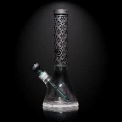 Teal X-Morphic: EVO 15 Glass Beaker -Smoking Accessories Shop teal x morphic evo 15 glass beaker water pipes 420 science 750102