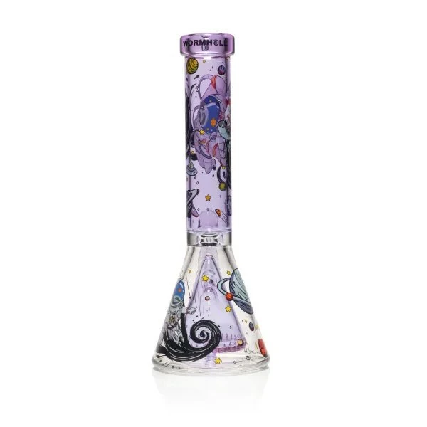 Wormhole Glass 11" Spaghettification Beaker Bong W/ Colins Perc 14 Wormhole Glass 11" Spaghettification Beaker Bong W/ Colins Perc - Image 12